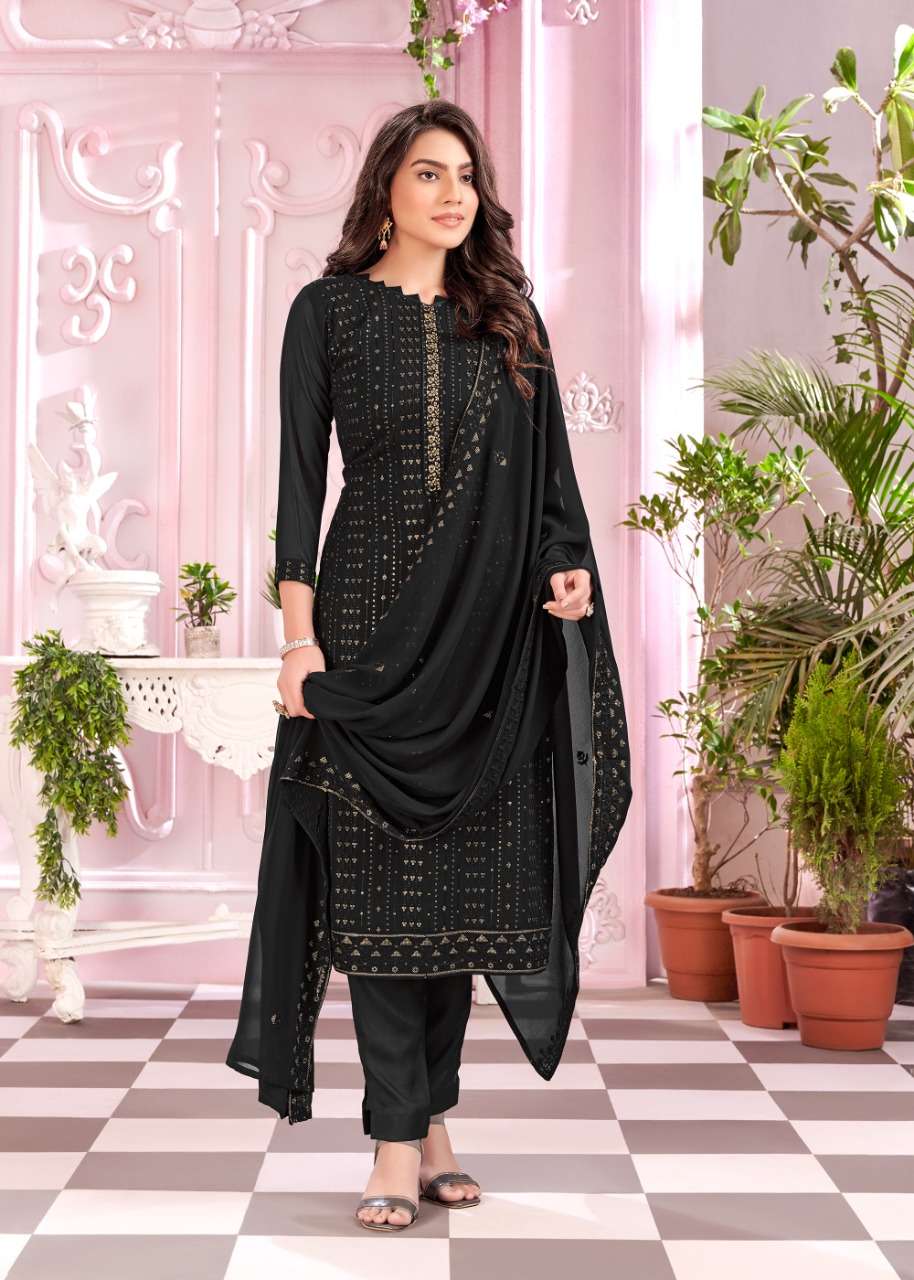 Fanna By Bela Fashion 3312 To 3317 Series Beautiful Suits Colorful Stylish Fancy Casual Wear & Ethnic Wear Faux Georgette Embroidered Dresses At Wholesale Price