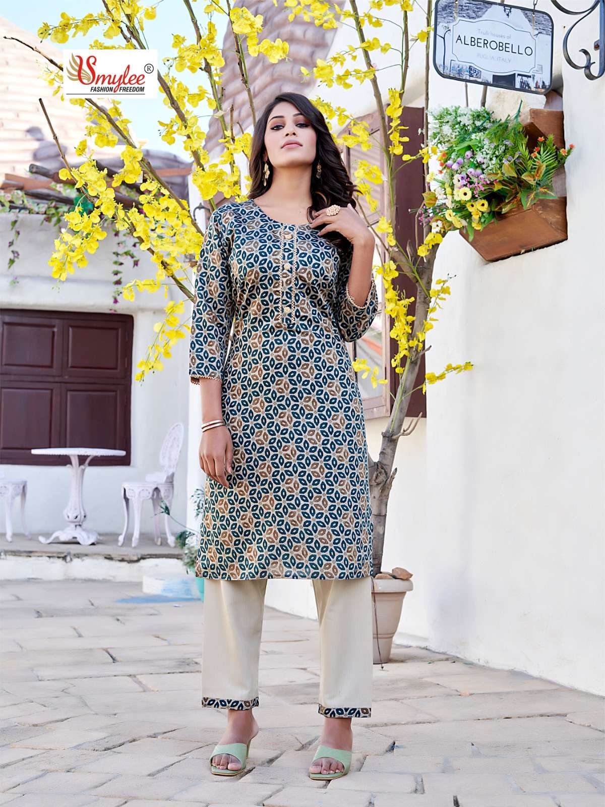 Silk Fabric By Smylee 01 To 08 Series Beautiful Stylish Fancy Colorful Casual Wear & Ethnic Wear Modal Silk Kurtis With Bottoms At Wholesale Price