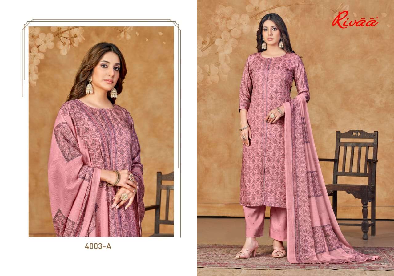 Nivedita By Rivaa 4001-A To 4004-B Series Suits Beautiful Fancy Colorful Stylish Party Wear & Occasional Wear Jam Satin Digital Print Dresses At Wholesale Price
