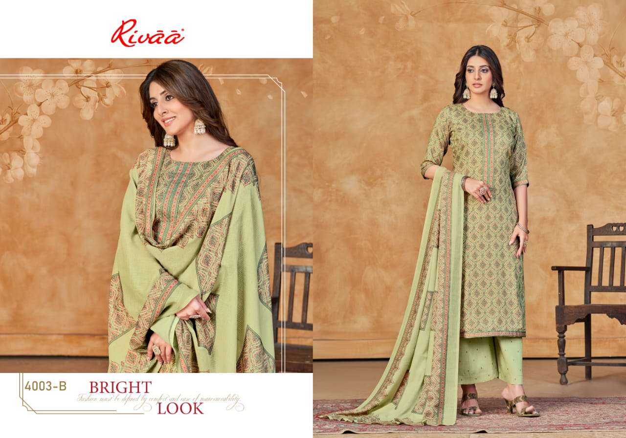 Nivedita By Rivaa 4001-A To 4004-B Series Suits Beautiful Fancy Colorful Stylish Party Wear & Occasional Wear Jam Satin Digital Print Dresses At Wholesale Price