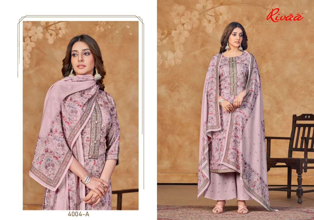 Nivedita By Rivaa 4001-A To 4004-B Series Suits Beautiful Fancy Colorful Stylish Party Wear & Occasional Wear Jam Satin Digital Print Dresses At Wholesale Price