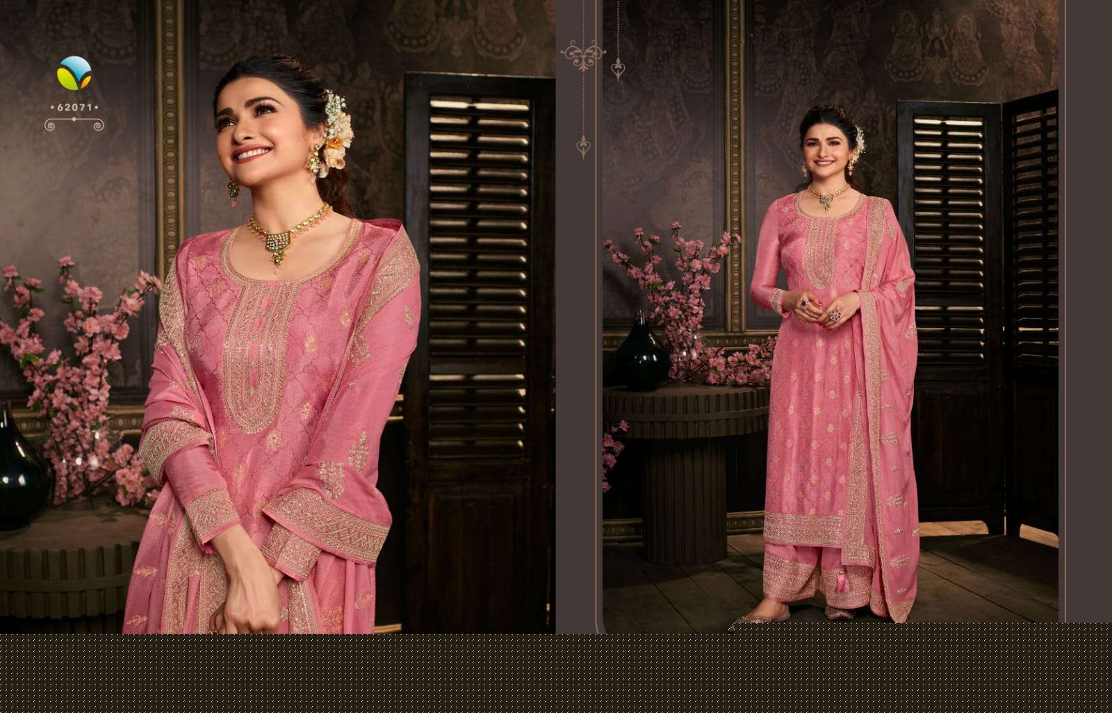 Kaseesh Soha Hitlist By Vinay Fashion Beautiful Stylish Anarkali Suits Fancy Colorful Casual Wear & Ethnic Wear & Ready To Wear Dola Jacquard Embroidery Dresses At Wholesale Price