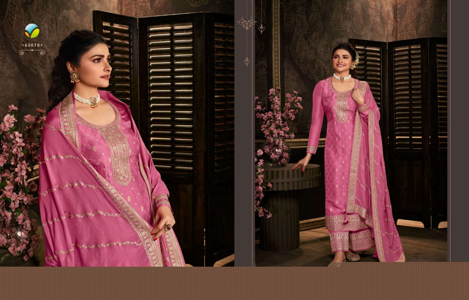 Kaseesh Soha Hitlist By Vinay Fashion Beautiful Stylish Anarkali Suits Fancy Colorful Casual Wear & Ethnic Wear & Ready To Wear Dola Jacquard Embroidery Dresses At Wholesale Price