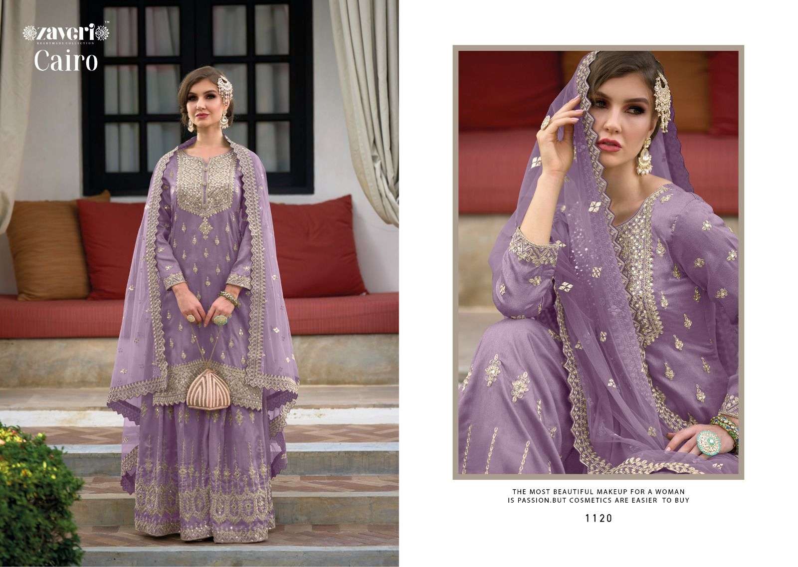 Cairo By Zaveri 1117 To 1120 Series Beautiful Colorful Stylish Fancy Casual Wear & Ethnic Wear & Ready To Wear Heavy Silk Embroidered Dresses At Wholesale Price
