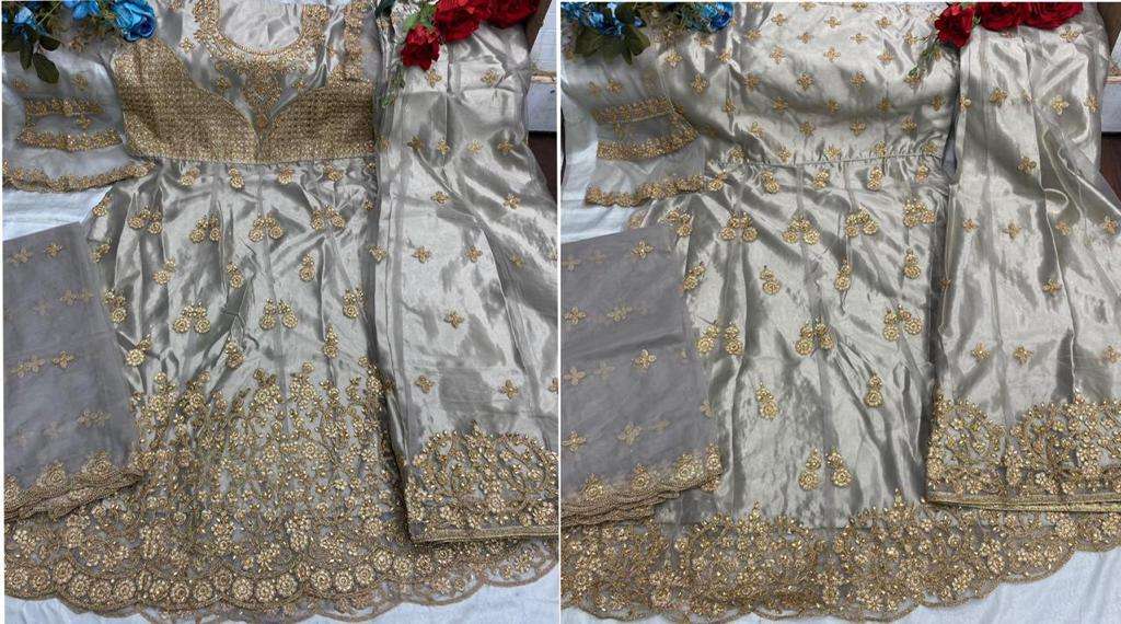 Mishaal Hit Design 303 By Mishaal Fab Beautiful Pakistani Suits Stylish Colorful Fancy Casual Wear & Ethnic Wear Net Embroidered Dresses At Wholesale Price