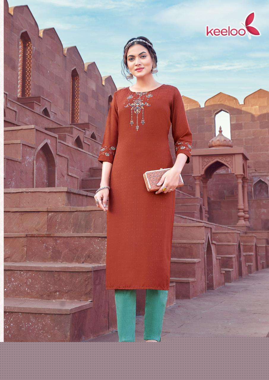 Rosie Vol-2 By Keeloo 2001 To 2006 Series Designer Stylish Fancy Colorful Beautiful Party Wear & Ethnic Wear Collection Viscose Dobby Kurtis At Wholesale Price
