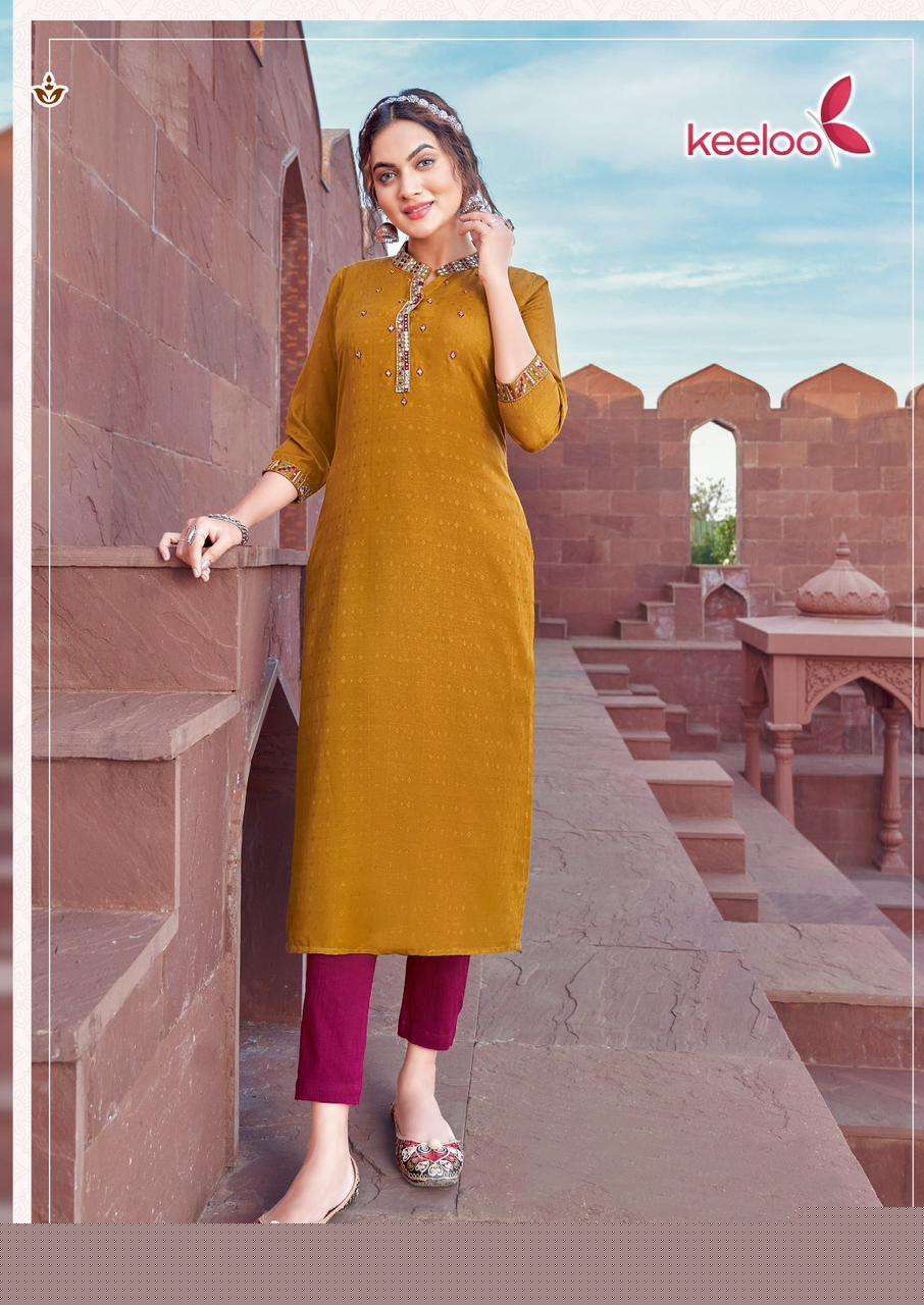 Rosie Vol-2 By Keeloo 2001 To 2006 Series Designer Stylish Fancy Colorful Beautiful Party Wear & Ethnic Wear Collection Viscose Dobby Kurtis At Wholesale Price
