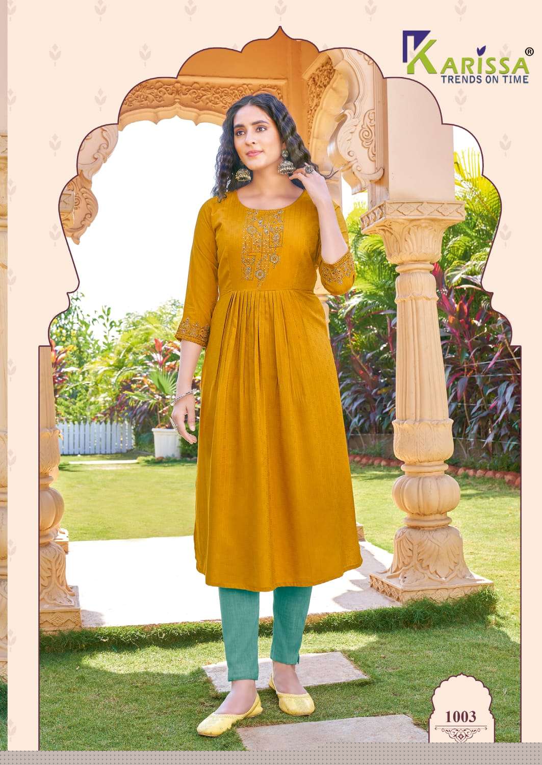 Vatika By Karissa 1001 To 1006 Series Designer Stylish Fancy Colorful Beautiful Party Wear & Ethnic Wear Collection Rayon Print Kurtis At Wholesale Price