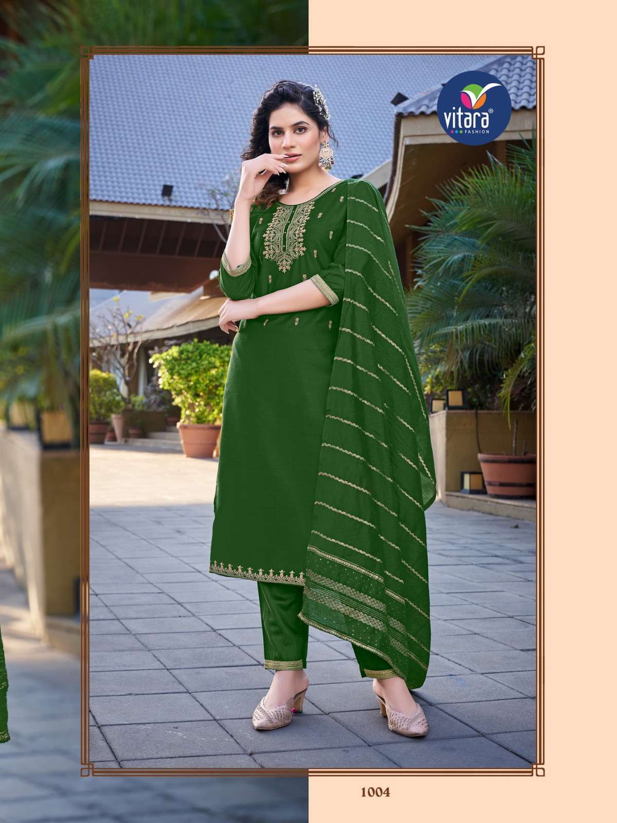 Kiara By Vitara 1001 To 1004 Series Beautiful Festive Suits Colorful Stylish Fancy Casual Wear & Ethnic Wear Silk Embroidered Dresses At Wholesale Price