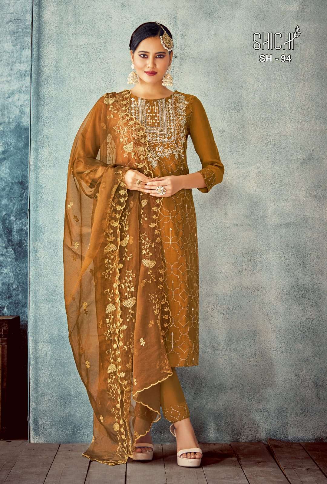 Baani By Shichi 91 To 96 Series Beautiful Festive Suits Colorful Stylish Fancy Casual Wear & Ethnic Wear Viscose Silk Embroidered Dresses At Wholesale Price