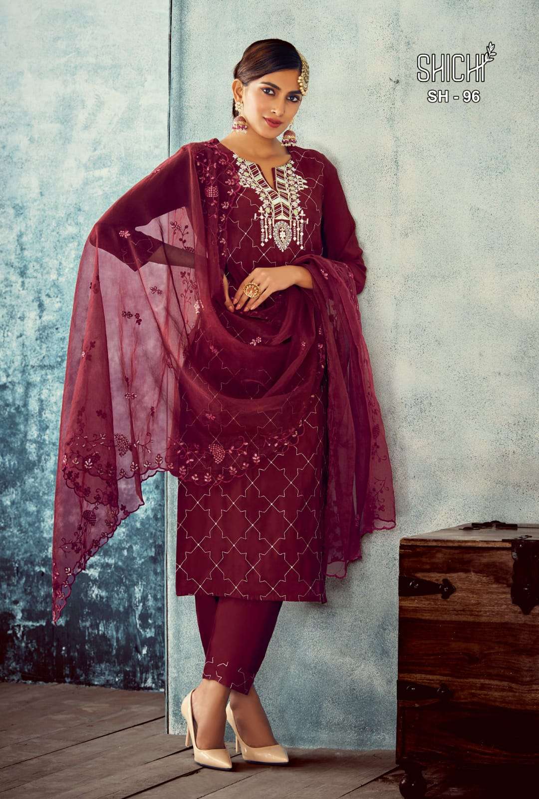 Baani By Shichi 91 To 96 Series Beautiful Festive Suits Colorful Stylish Fancy Casual Wear & Ethnic Wear Viscose Silk Embroidered Dresses At Wholesale Price