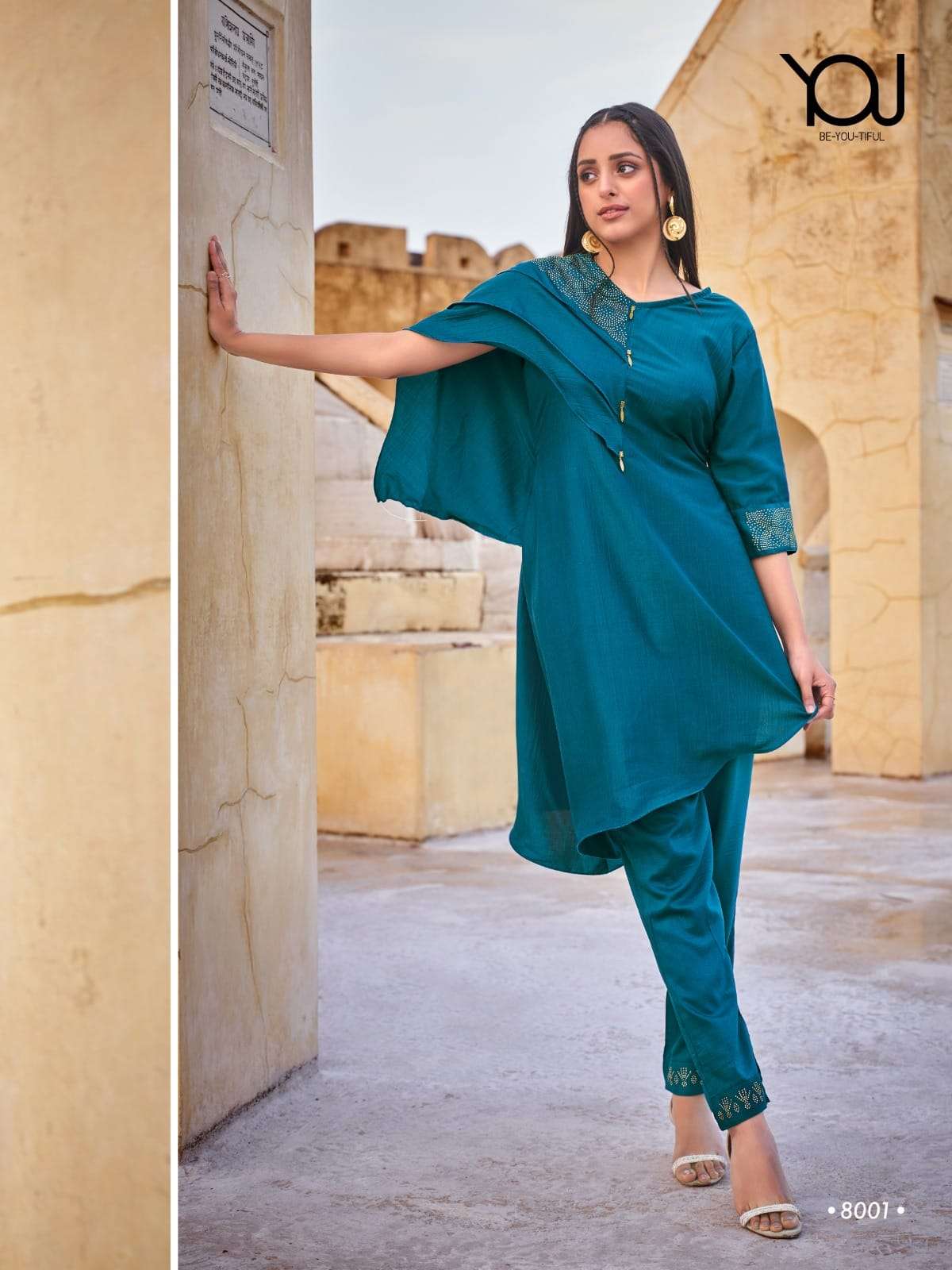 Bliss By You 8001 To 8006 Series Designer Stylish Fancy Colorful Beautiful Party Wear & Ethnic Wear Collection Chinnon Silk Kurtis With Bottom At Wholesale Price