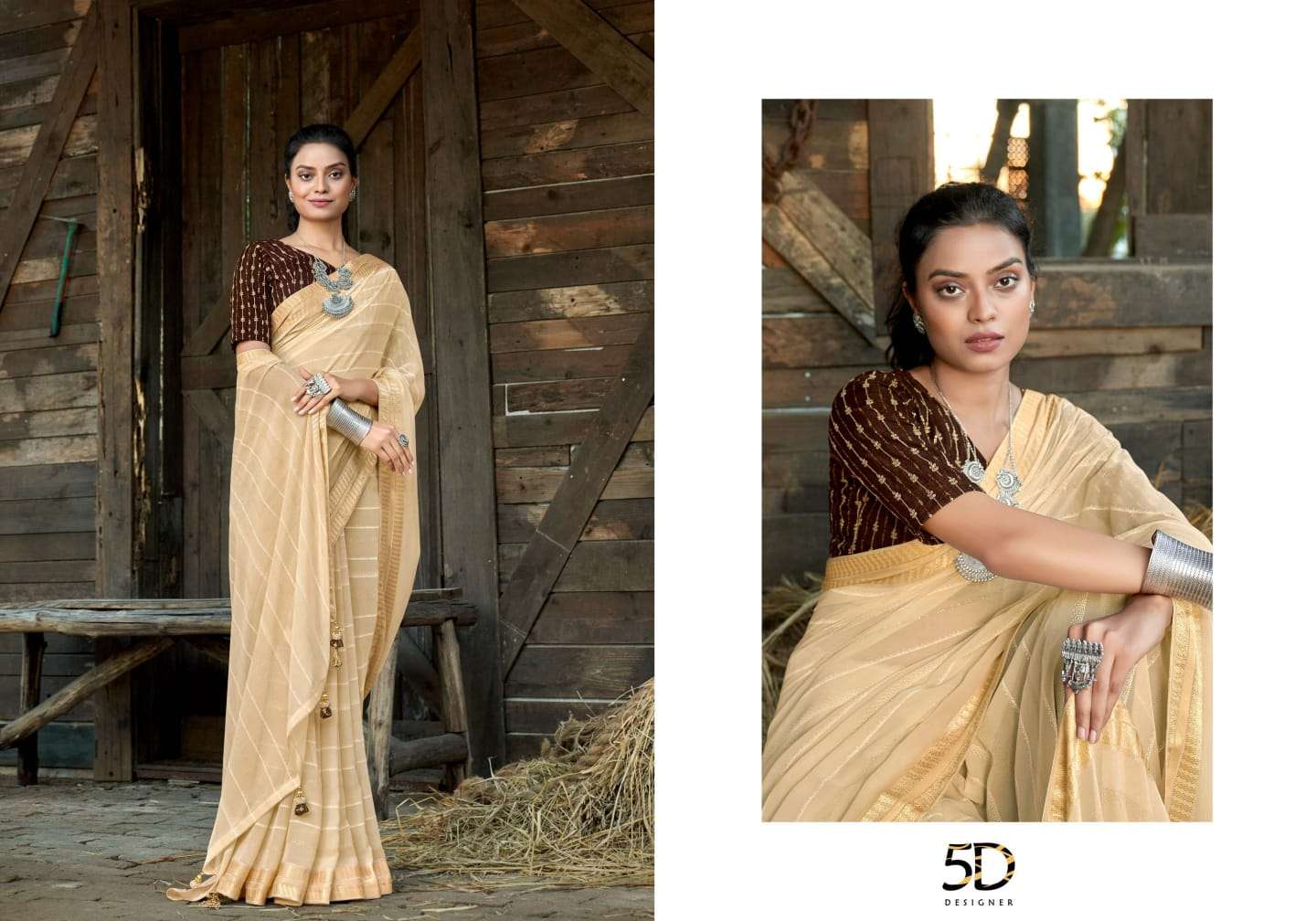 Mahotsav By 5D Designer 01 To 08 Series Indian Traditional Wear Collection Beautiful Stylish Fancy Colorful Party Wear & Occasional Wear Pure Georgette Sarees At Wholesale Price