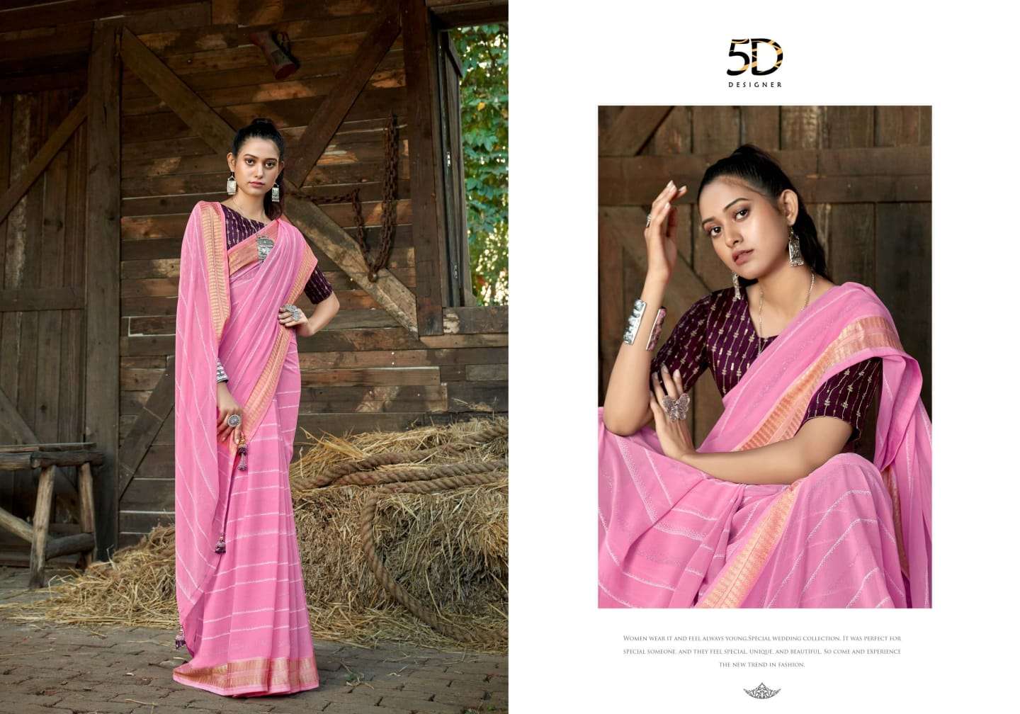 Mahotsav By 5D Designer 01 To 08 Series Indian Traditional Wear Collection Beautiful Stylish Fancy Colorful Party Wear & Occasional Wear Pure Georgette Sarees At Wholesale Price
