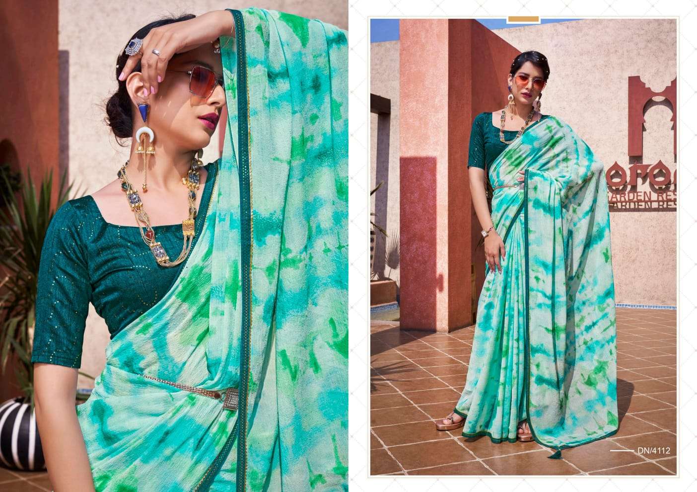 Marie Gold By 5D Designer 4111 To 4118 Series Indian Traditional Wear Collection Beautiful Stylish Fancy Colorful Party Wear & Occasional Wear Fancy Sarees At Wholesale Price