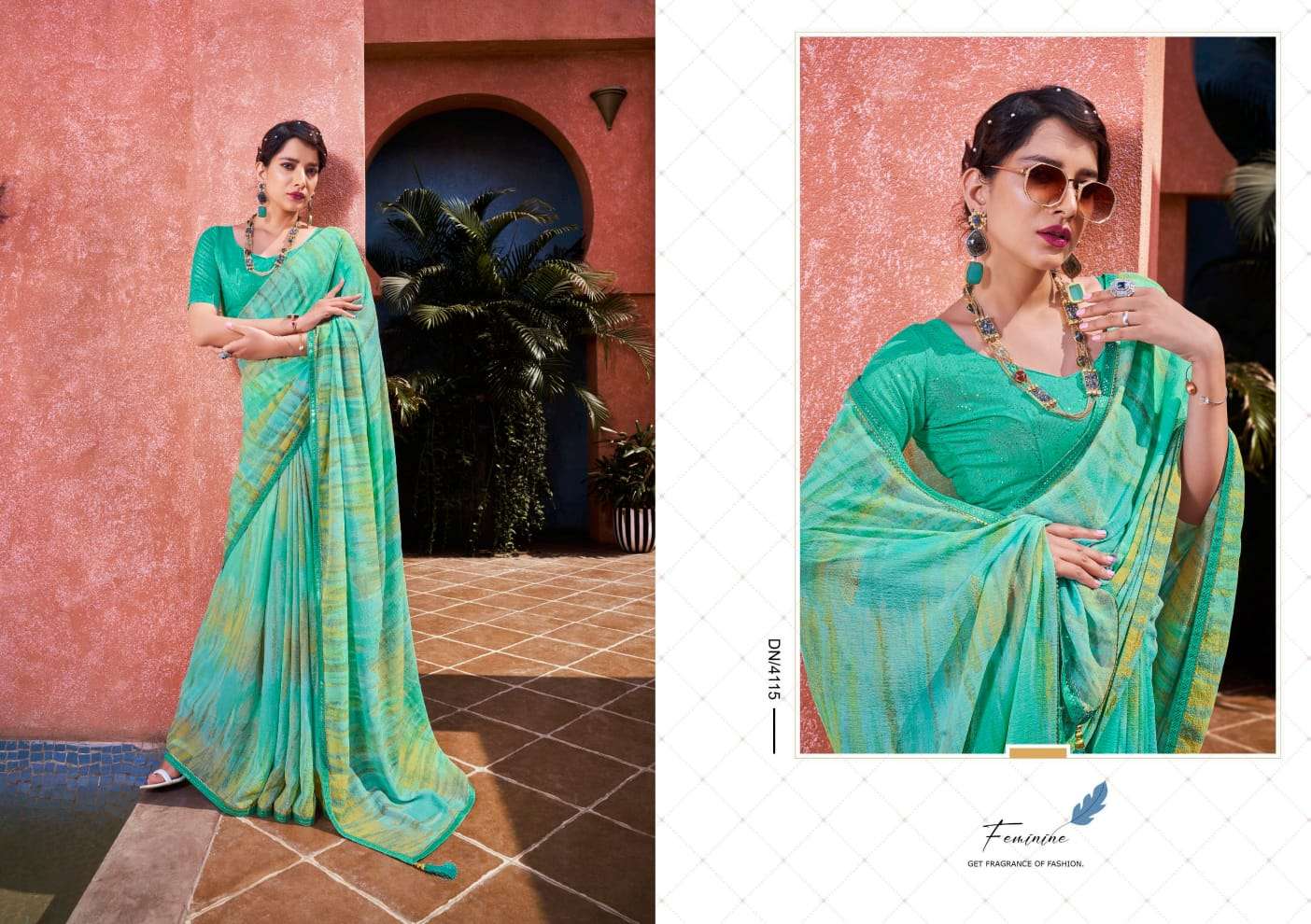 Marie Gold By 5D Designer 4111 To 4118 Series Indian Traditional Wear Collection Beautiful Stylish Fancy Colorful Party Wear & Occasional Wear Fancy Sarees At Wholesale Price