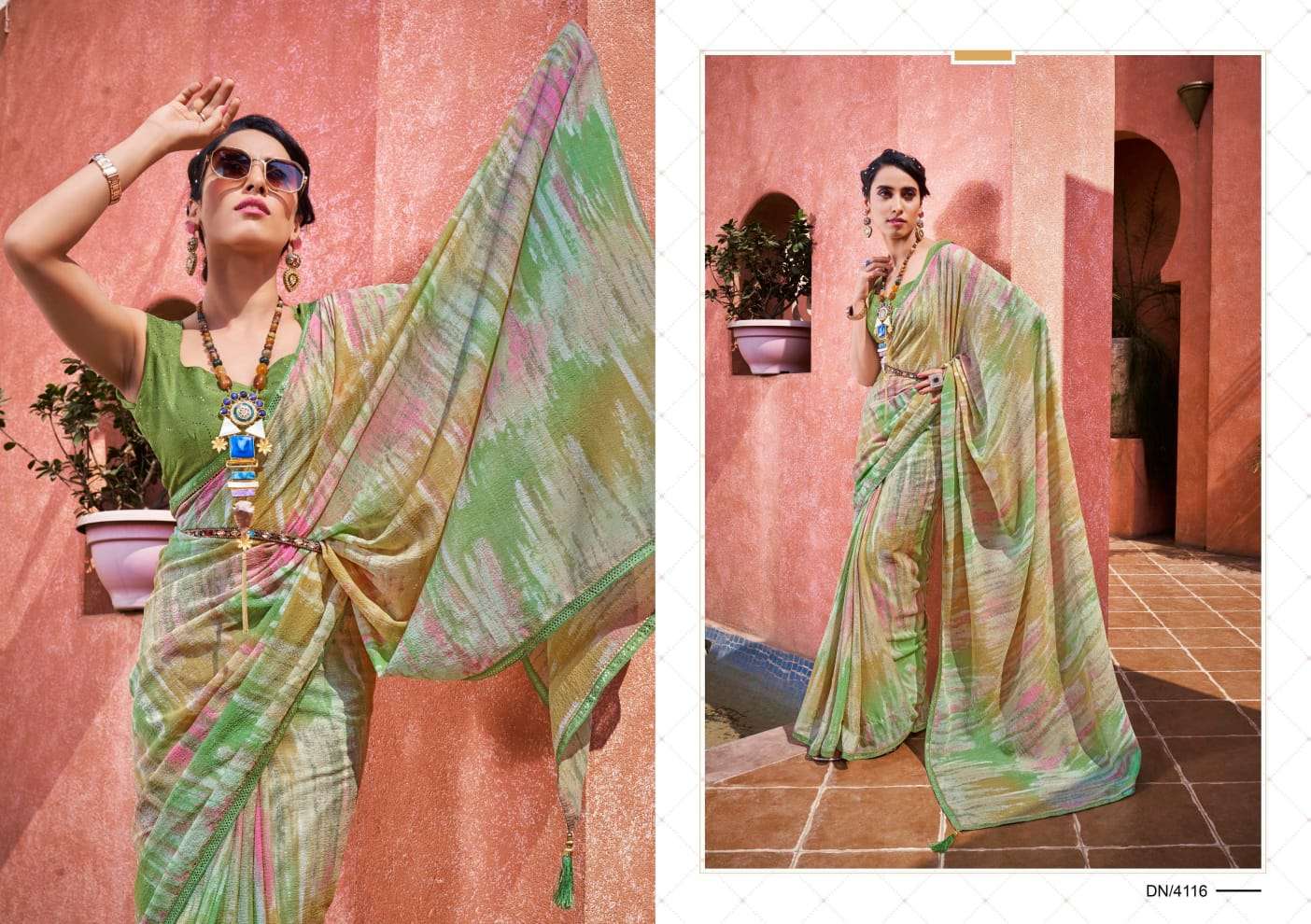 Marie Gold By 5D Designer 4111 To 4118 Series Indian Traditional Wear Collection Beautiful Stylish Fancy Colorful Party Wear & Occasional Wear Fancy Sarees At Wholesale Price