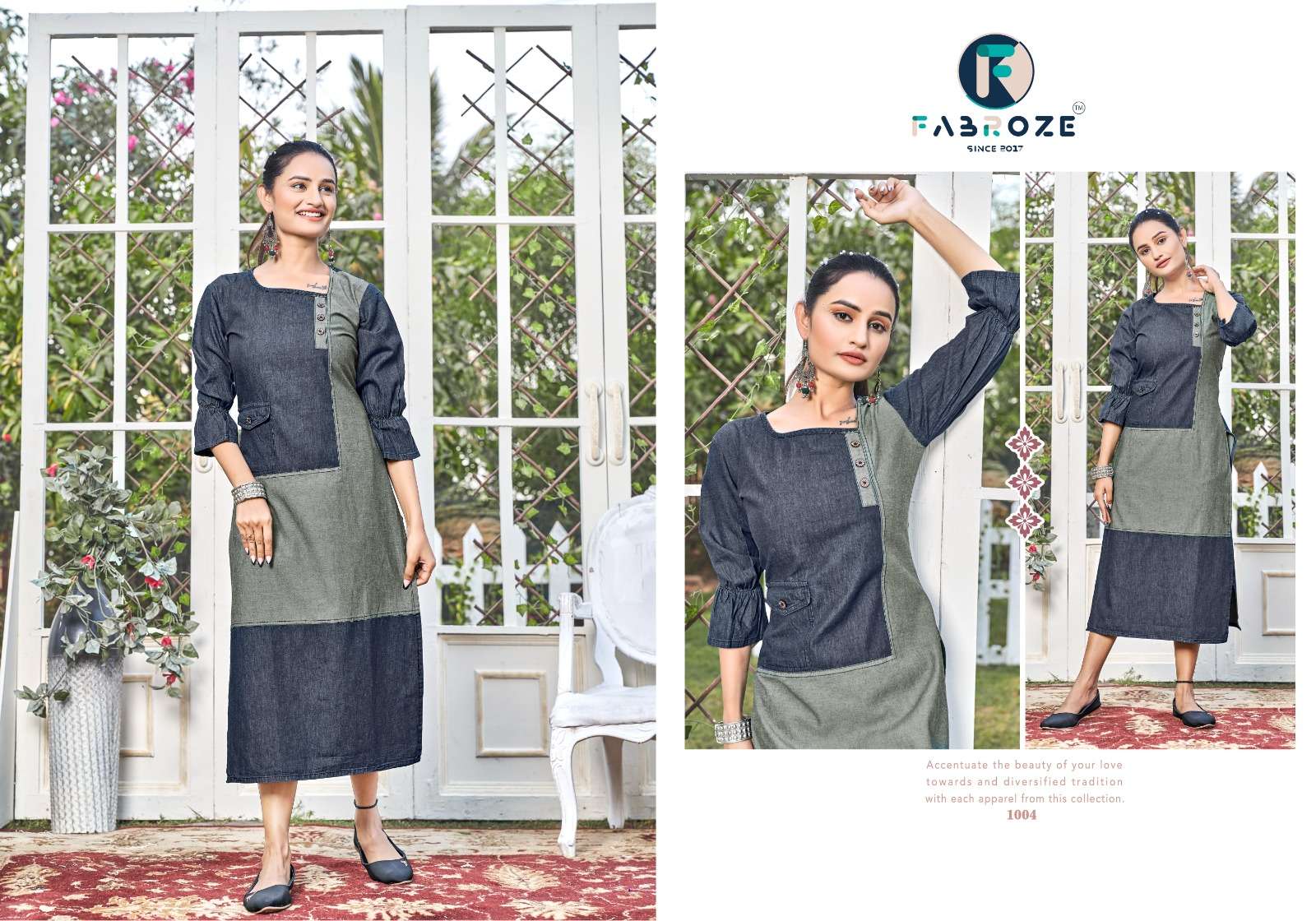 Lakshya Vol-1 By Fabroze 1001 To 1007 Series Beautiful Stylish Fancy Colorful Casual Wear & Ethnic Wear Cotton Denim Kurtis At Wholesale Price