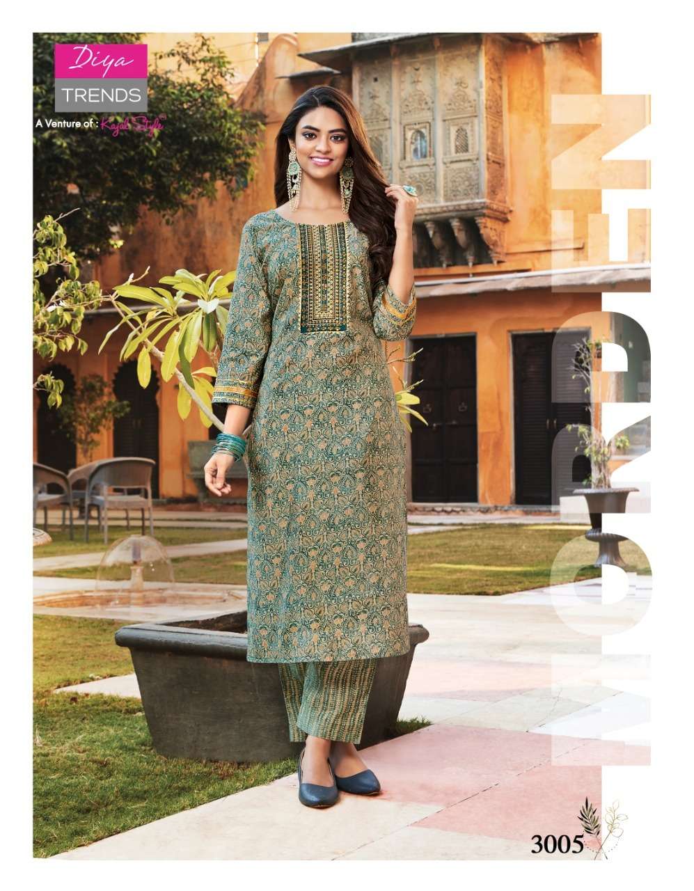 Goldy Vol-3 By Diya Trends 1001 To 1010 Series Beautiful Stylish Fancy Colorful Casual Wear & Ethnic Wear Chanderi Foil Kurtis With Bottom At Wholesale Price