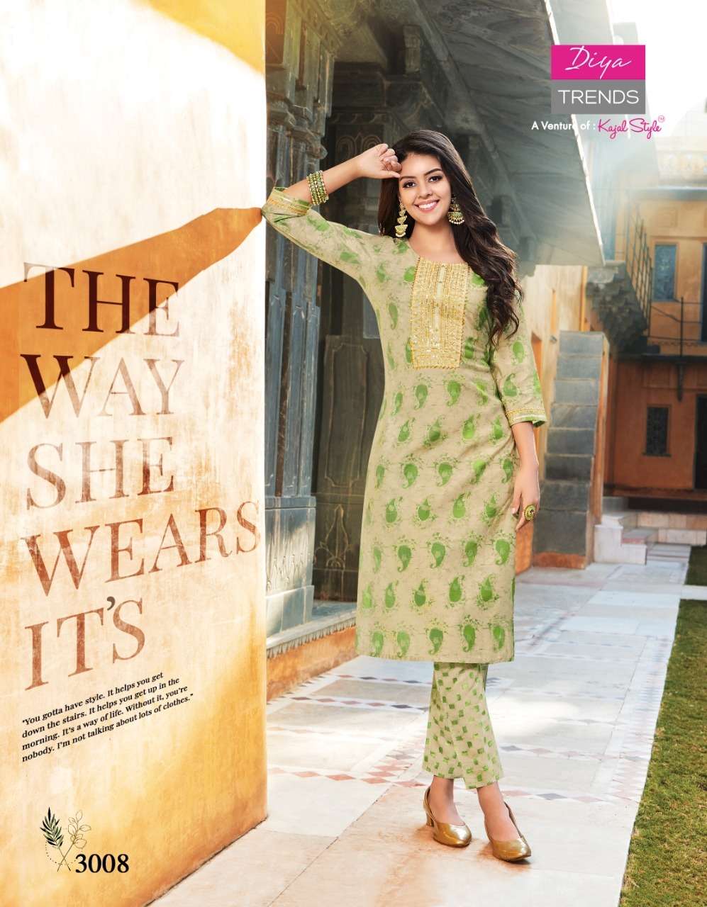 Goldy Vol-3 By Diya Trends 1001 To 1010 Series Beautiful Stylish Fancy Colorful Casual Wear & Ethnic Wear Chanderi Foil Kurtis With Bottom At Wholesale Price
