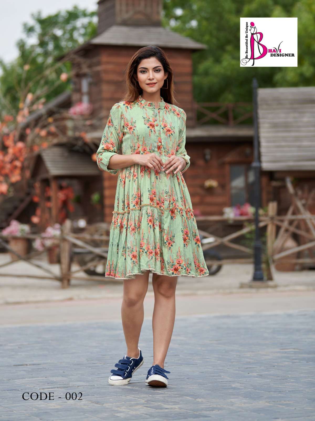 Victoria By Bhavi Designer 001 To 004 Series Beautiful Stylish Fancy Colorful Casual Wear & Ethnic Wear Cotton/Rayon Tops At Wholesale Price