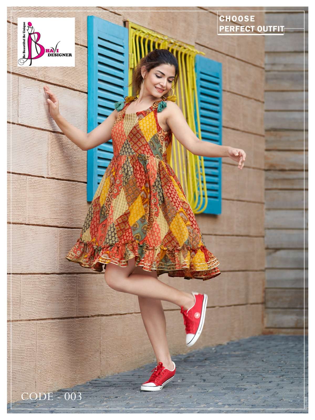 Victoria By Bhavi Designer 001 To 004 Series Beautiful Stylish Fancy Colorful Casual Wear & Ethnic Wear Cotton/Rayon Tops At Wholesale Price
