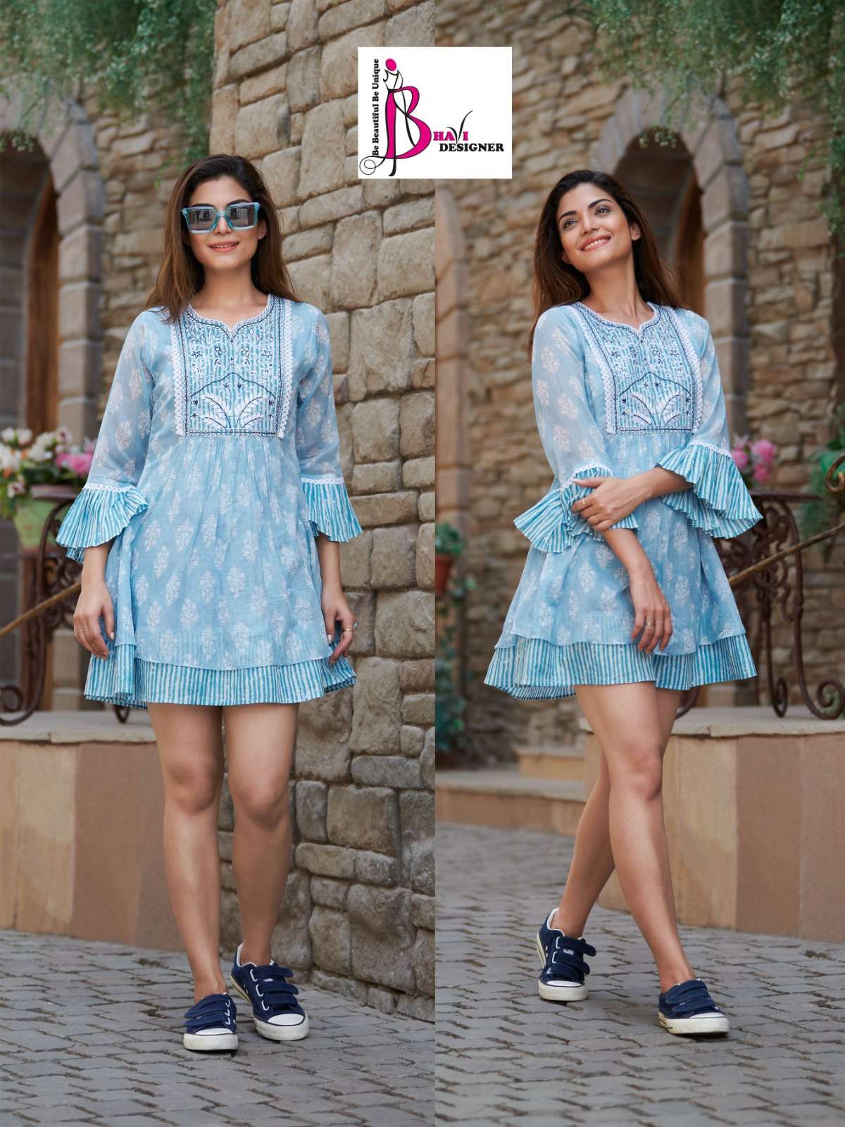 Victoria By Bhavi Designer 001 To 004 Series Beautiful Stylish Fancy Colorful Casual Wear & Ethnic Wear Cotton/Rayon Tops At Wholesale Price