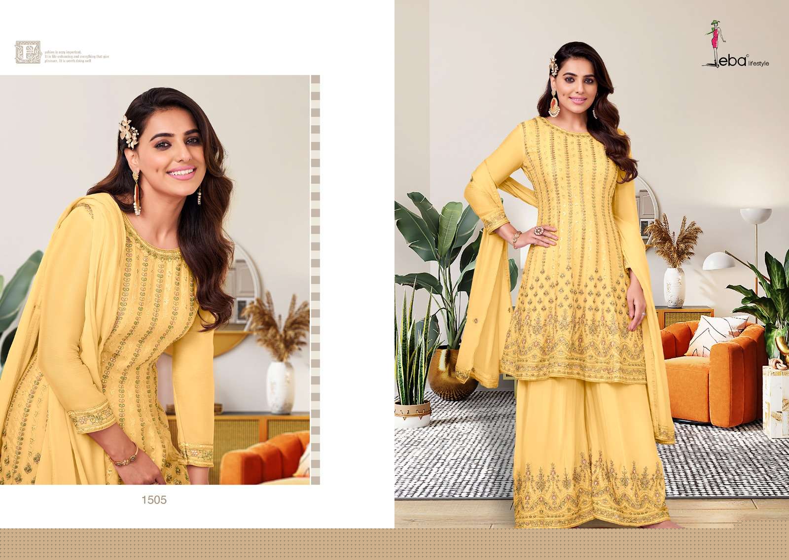Aleena By Eba Lifestyle 1503 To 1506 Series Designer Sharara Suits Stylish Fancy Colorful Beautiful Party Wear & Ethnic Wear Collection Heavy Chinnon Embroidery Dresses At Wholesale Price