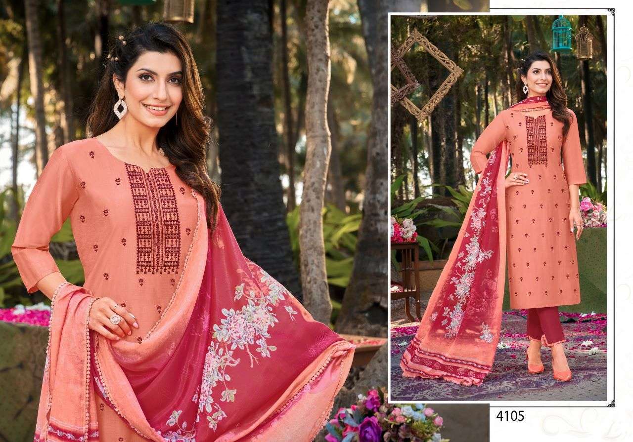 Kiaara By Kasmeera 4104 To 4109 Series Beautiful Festive Suits Colorful Stylish Fancy Casual Wear & Ethnic Wear Soft Silk Dresses At Wholesale Price