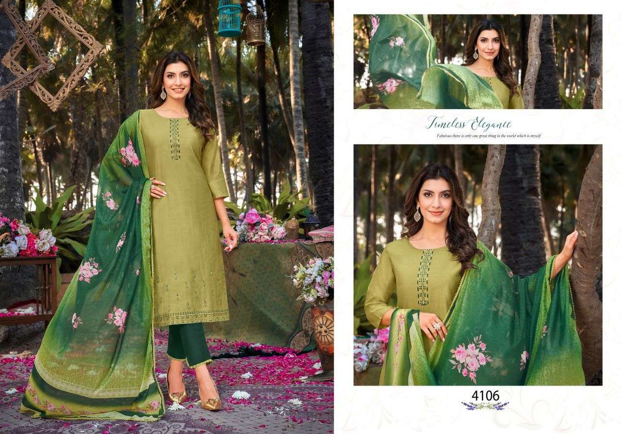 Kiaara By Kasmeera 4104 To 4109 Series Beautiful Festive Suits Colorful Stylish Fancy Casual Wear & Ethnic Wear Soft Silk Dresses At Wholesale Price