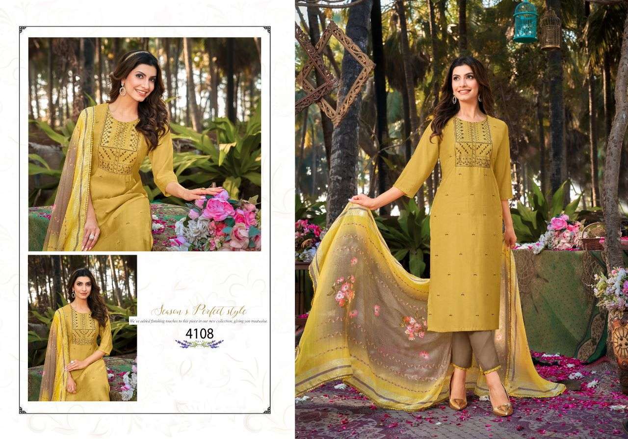 Kiaara By Kasmeera 4104 To 4109 Series Beautiful Festive Suits Colorful Stylish Fancy Casual Wear & Ethnic Wear Soft Silk Dresses At Wholesale Price