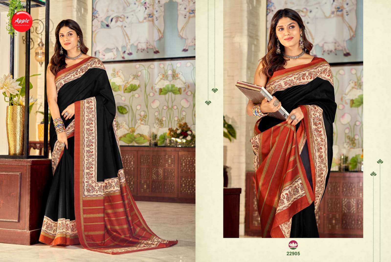 Womaniya Vol-22 By Apple 22901 To 22912 Series Indian Traditional Wear Collection Beautiful Stylish Fancy Colorful Party Wear & Occasional Wear Bhagalpuri Sarees At Wholesale Price