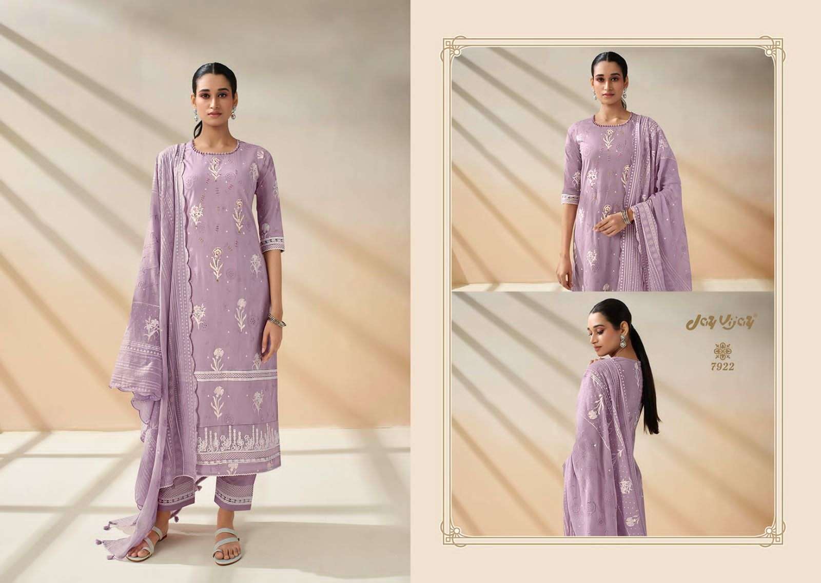 Jiyana By Jay Vijay Prints 7021 To 7028 Series Beautiful Suits Colorful Stylish Fancy Casual Wear & Ethnic Wear Pure Cotton Embroidered Dresses At Wholesale Price