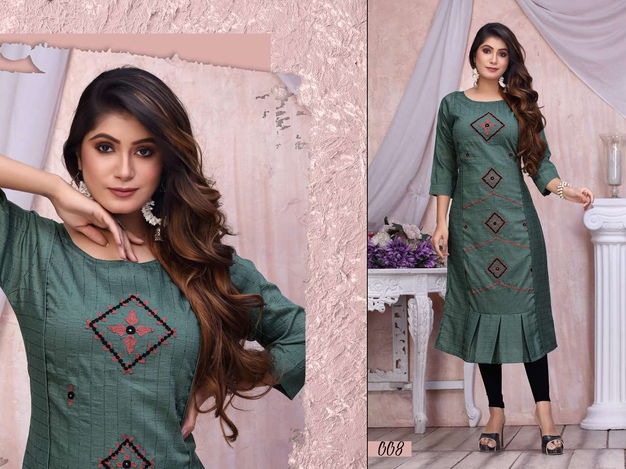 Krishna By Kanha 001 To 008 Series Designer Stylish Fancy Colorful Beautiful Party Wear & Ethnic Wear Collection Fancy With Work Kurtis At Wholesale Price