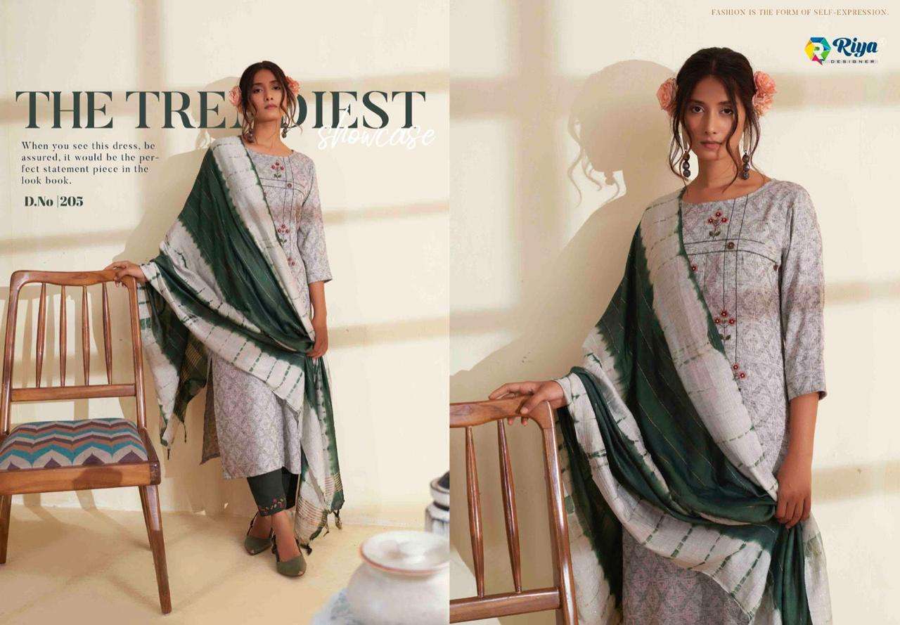 Alice Vol-2 By Riya Designer 201 To 205 Series Designer Suits Collection Beautiful Stylish Fancy Colorful Party Wear & Occasional Wear Cotton Jacquard Dresses At Wholesale Price