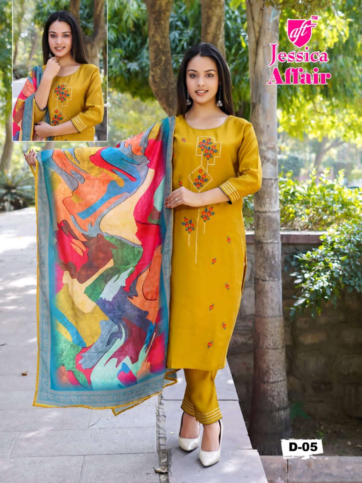 Affair Vol-1 By Jessica 01 To 08 Series Designer Suits Collection Beautiful Stylish Fancy Colorful Party Wear & Occasional Wear Chanderi Print Dresses At Wholesale Price