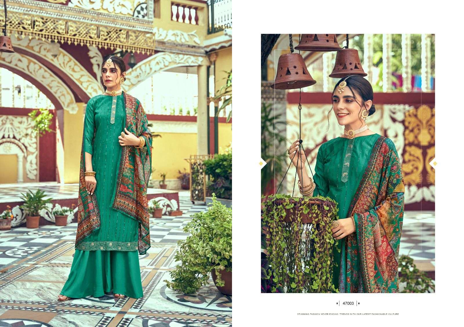 Saachi Vol-2 By Nishant Fashion 47001 To 47006 Beautiful Festive Suits Colorful Stylish Fancy Casual Wear & Ethnic Wear Muslin Silk Dresses At Wholesale Price