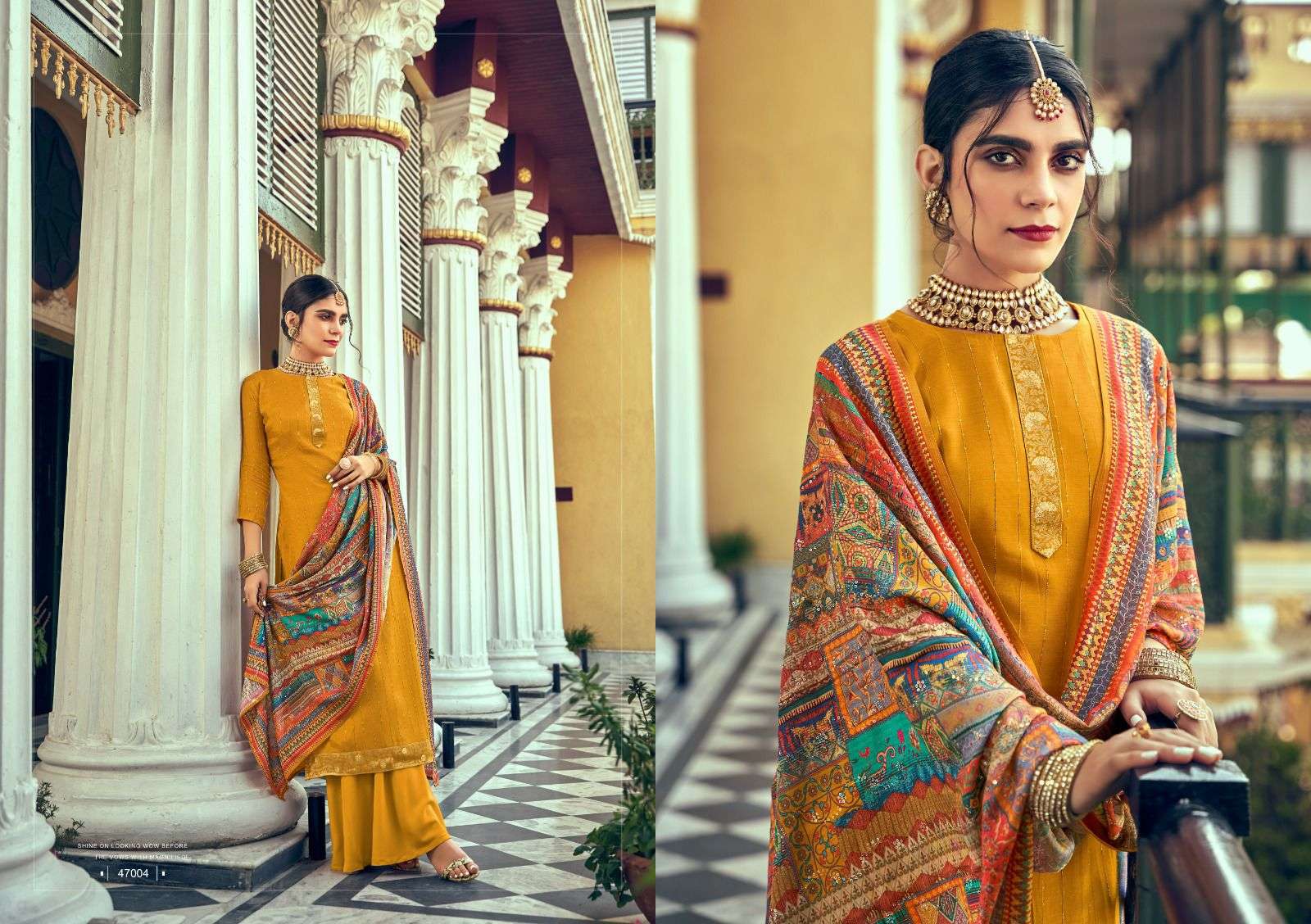 Saachi Vol-2 By Nishant Fashion 47001 To 47006 Beautiful Festive Suits Colorful Stylish Fancy Casual Wear & Ethnic Wear Muslin Silk Dresses At Wholesale Price