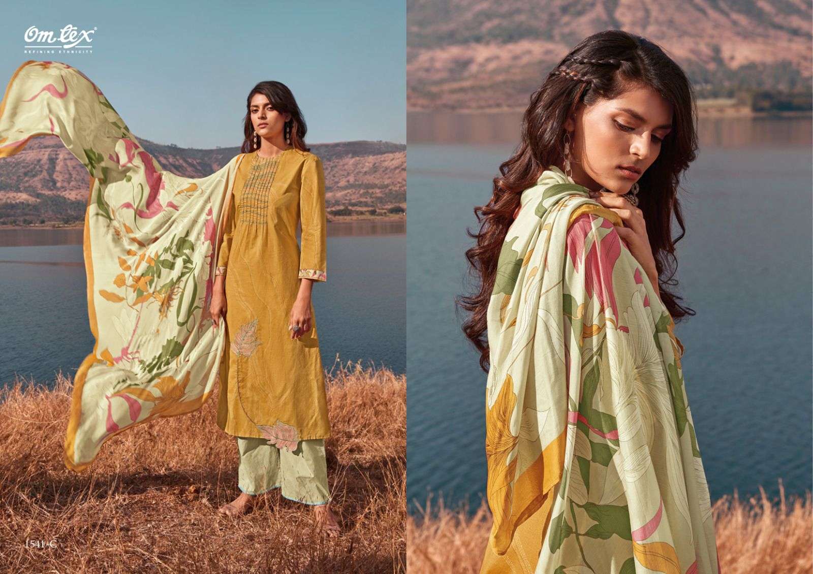 Sienna By Om Tex 1541-A To 1541-D Series Beautiful Stylish Suits Fancy Colorful Casual Wear & Ethnic Wear & Ready To Wear Lawn Cotton Dresses At Wholesale Price