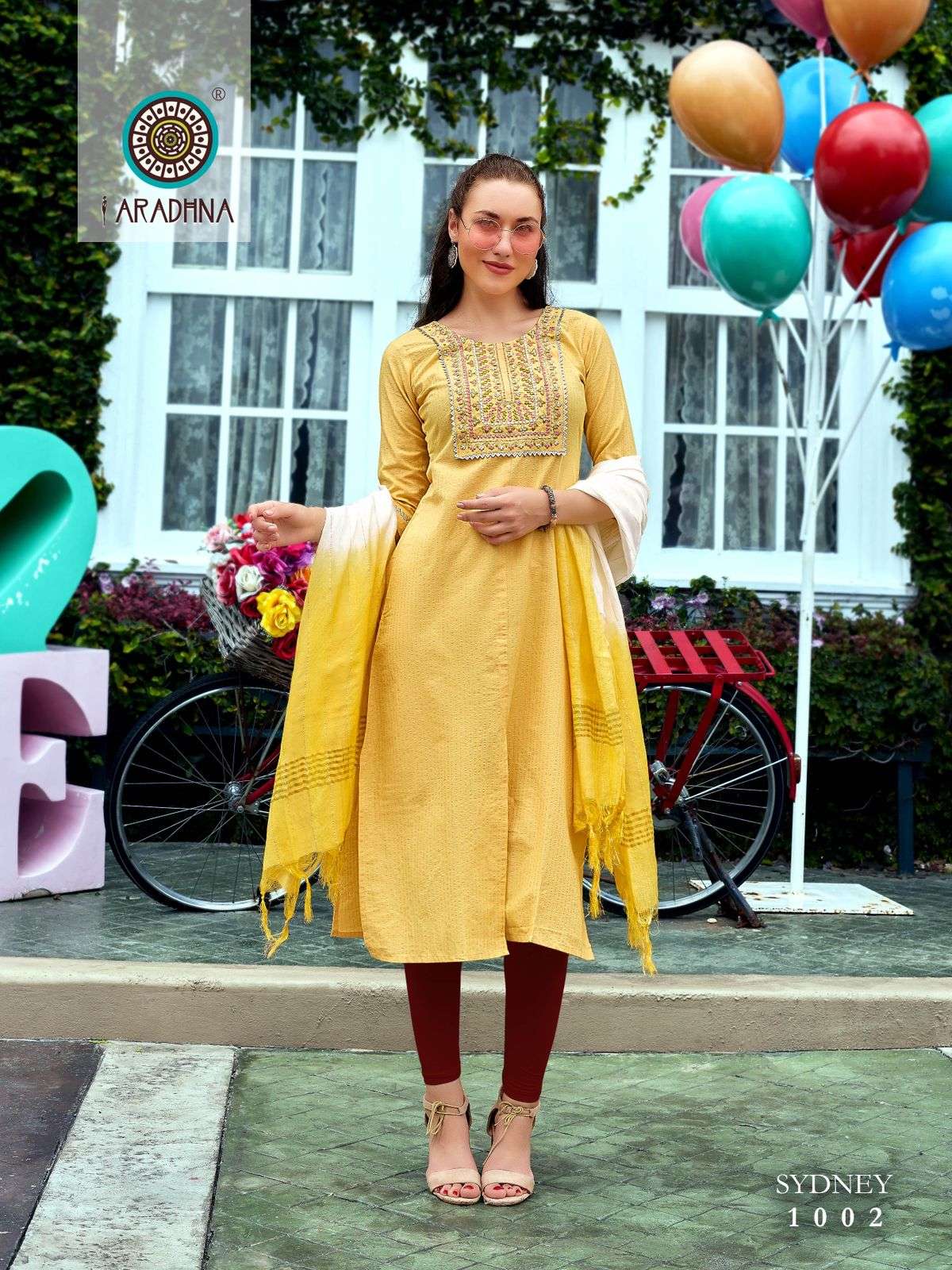 Sydney Vol-1 By Aradhna Fashion 1001 To 1006 Series Designer Stylish Fancy Colorful Beautiful Party Wear & Ethnic Wear Collection Cotton Embroidered Kurtis At Wholesale Price