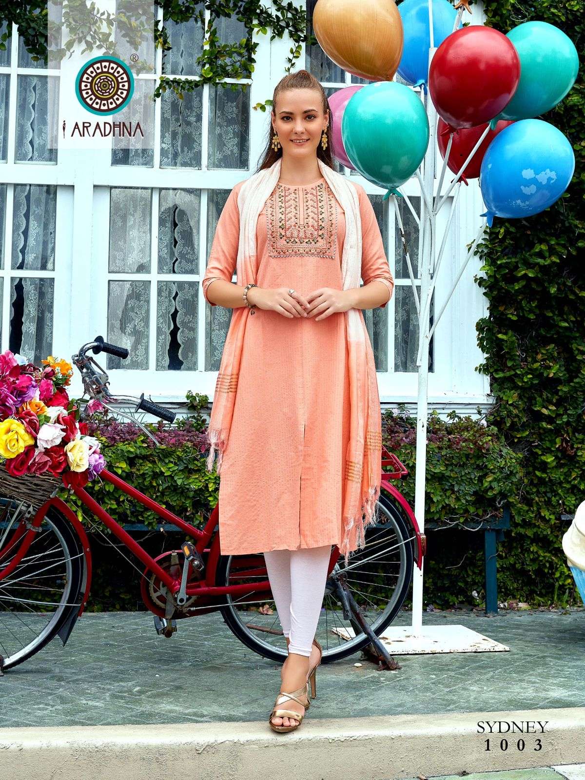 Sydney Vol-1 By Aradhna Fashion 1001 To 1006 Series Designer Stylish Fancy Colorful Beautiful Party Wear & Ethnic Wear Collection Cotton Embroidered Kurtis At Wholesale Price