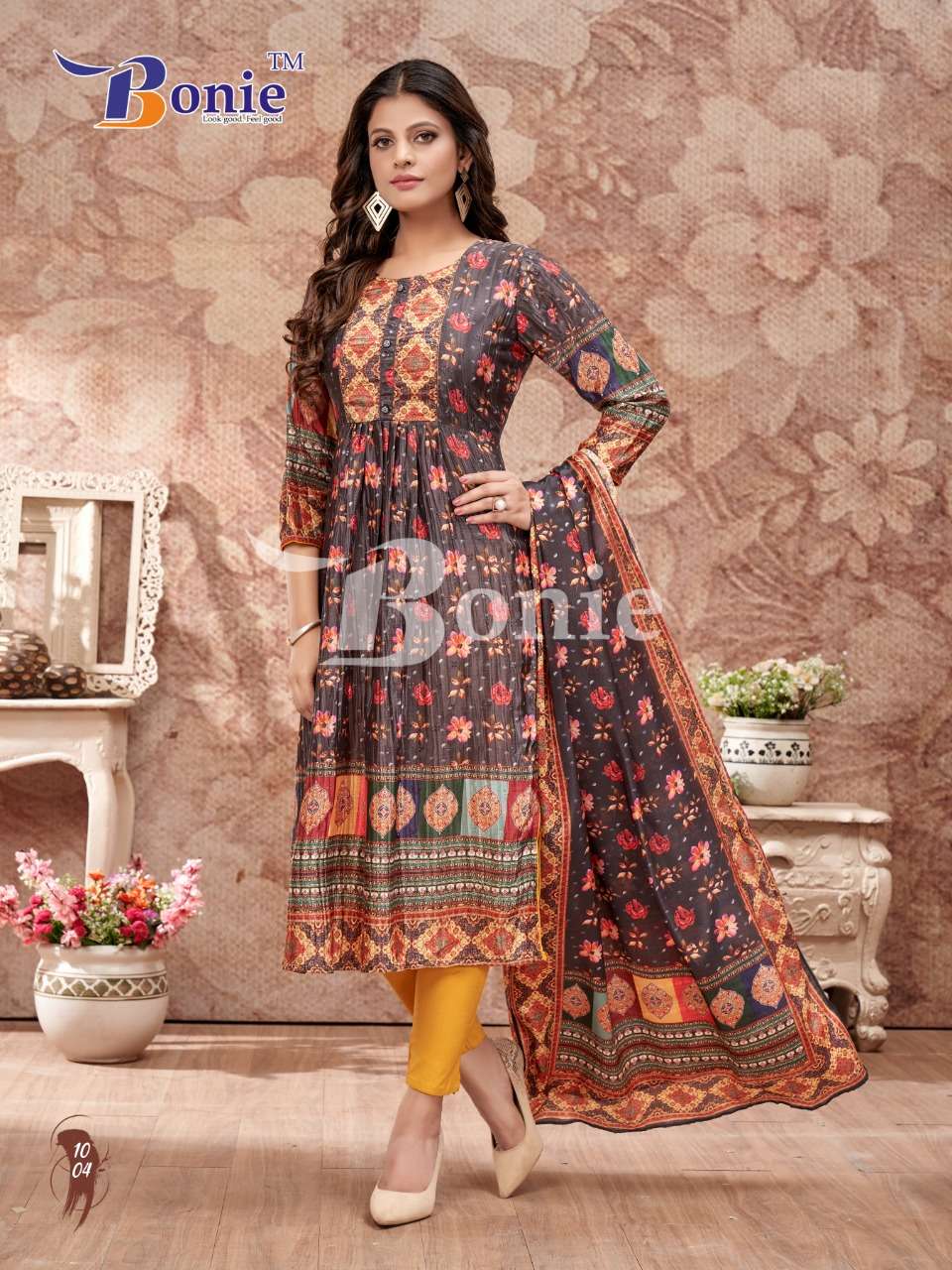 Garvi By Bonie 1001 To 1008 Series Designer Festive Suits Collection Beautiful Stylish Fancy Colorful Party Wear & Occasional Wear Fancy Dresses At Wholesale Price