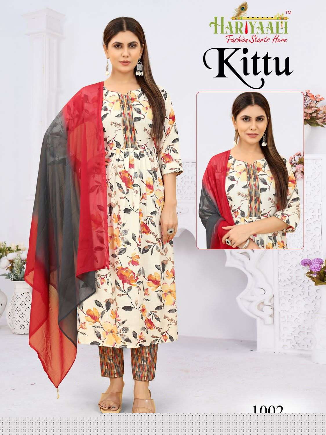 Kittu By Hariyaali 1001 To 1024 Series Designer Festive Suits Collection Beautiful Stylish Fancy Colorful Party Wear & Occasional Wear Rayon Foil Dresses At Wholesale Price