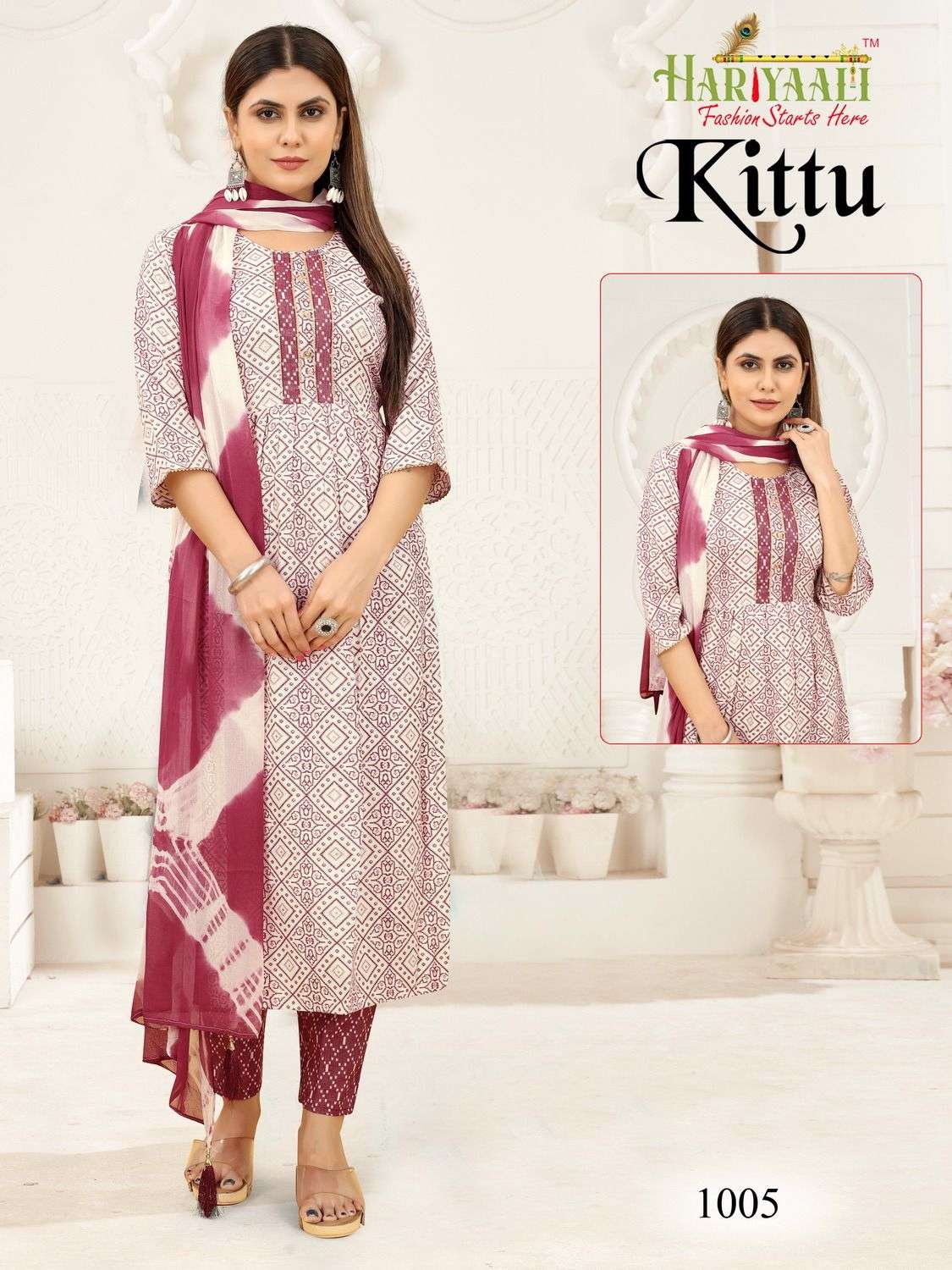 Kittu By Hariyaali 1001 To 1024 Series Designer Festive Suits Collection Beautiful Stylish Fancy Colorful Party Wear & Occasional Wear Rayon Foil Dresses At Wholesale Price