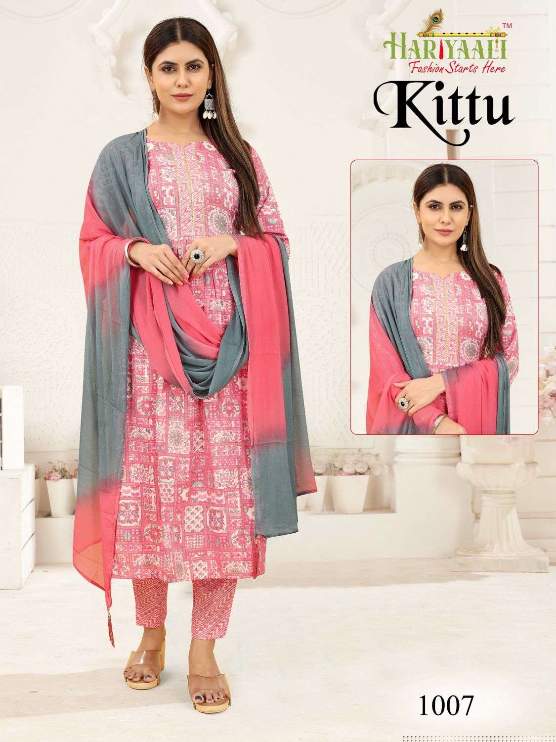 Kittu By Hariyaali 1001 To 1024 Series Designer Festive Suits Collection Beautiful Stylish Fancy Colorful Party Wear & Occasional Wear Rayon Foil Dresses At Wholesale Price