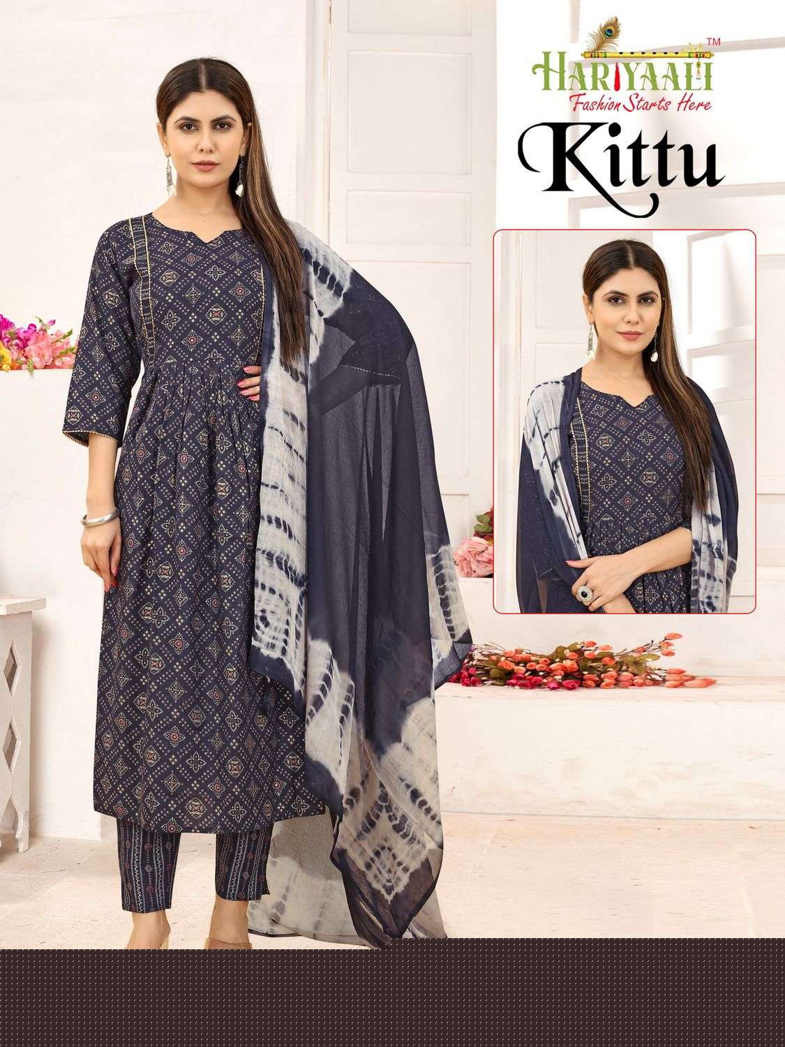 Kittu By Hariyaali 1001 To 1024 Series Designer Festive Suits Collection Beautiful Stylish Fancy Colorful Party Wear & Occasional Wear Rayon Foil Dresses At Wholesale Price