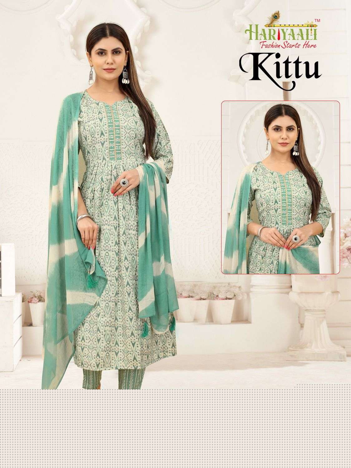 Kittu By Hariyaali 1001 To 1024 Series Designer Festive Suits Collection Beautiful Stylish Fancy Colorful Party Wear & Occasional Wear Rayon Foil Dresses At Wholesale Price