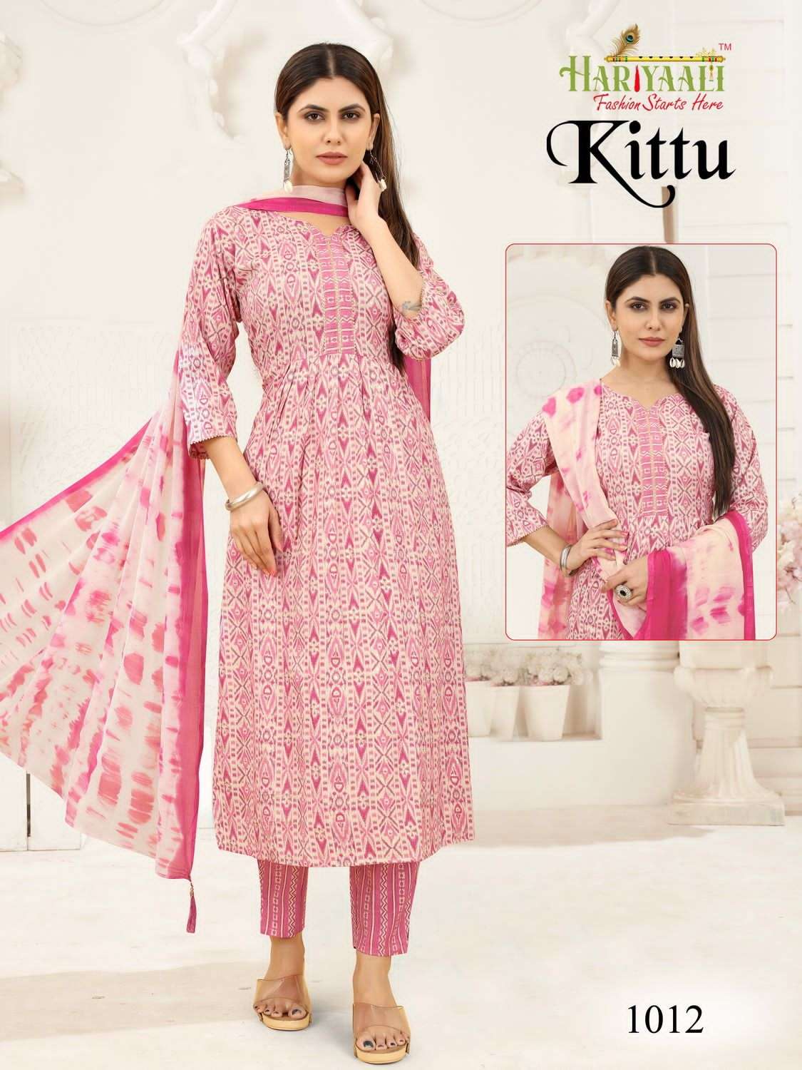 Kittu By Hariyaali 1001 To 1024 Series Designer Festive Suits Collection Beautiful Stylish Fancy Colorful Party Wear & Occasional Wear Rayon Foil Dresses At Wholesale Price