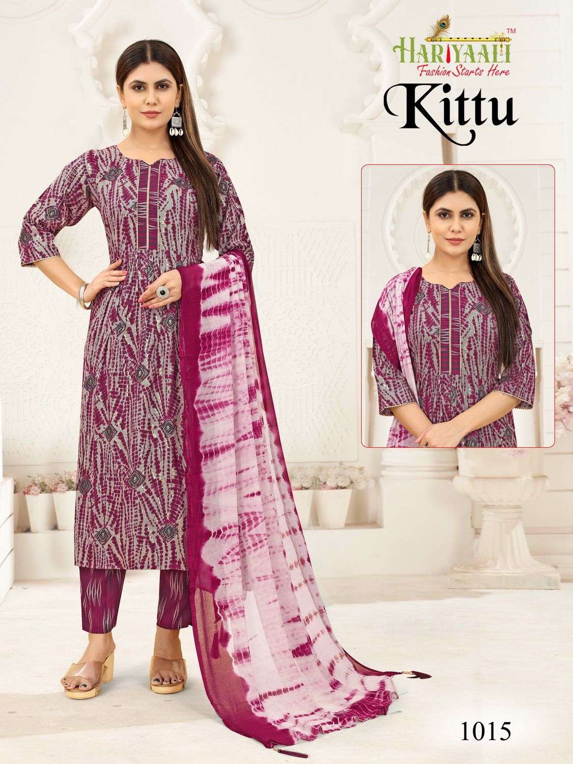 Kittu By Hariyaali 1001 To 1024 Series Designer Festive Suits Collection Beautiful Stylish Fancy Colorful Party Wear & Occasional Wear Rayon Foil Dresses At Wholesale Price