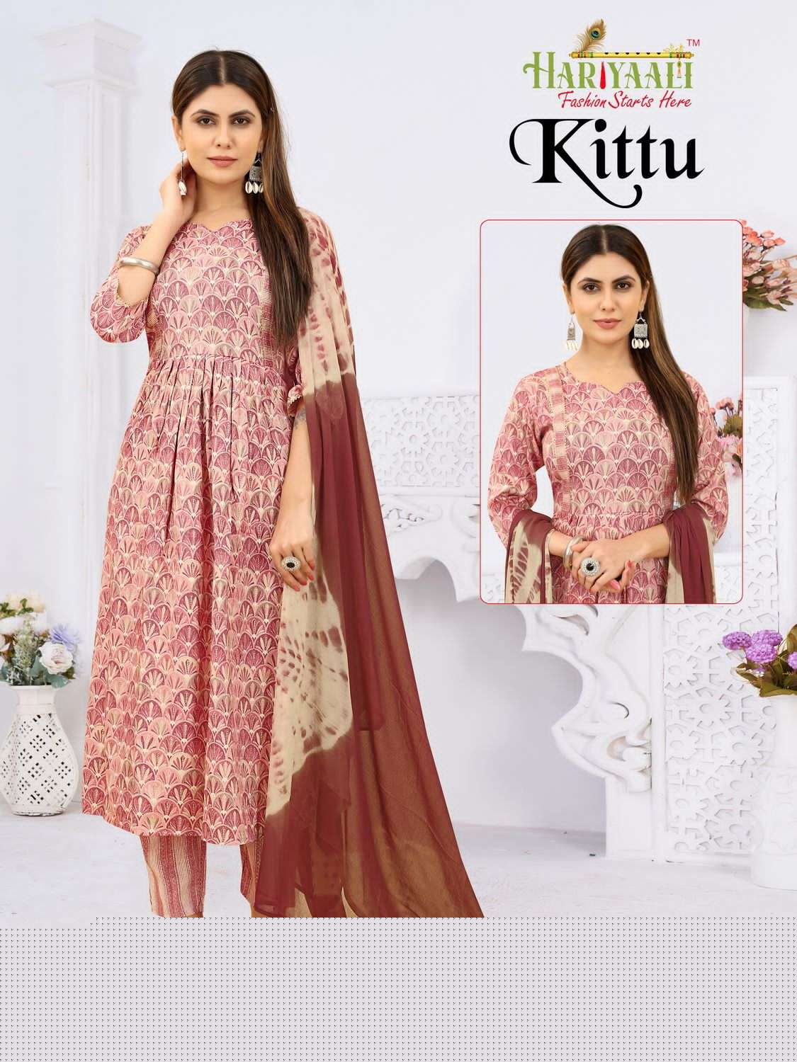 Kittu By Hariyaali 1001 To 1024 Series Designer Festive Suits Collection Beautiful Stylish Fancy Colorful Party Wear & Occasional Wear Rayon Foil Dresses At Wholesale Price